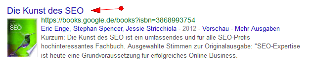 Google Books Keywordrecherche Schritt 1