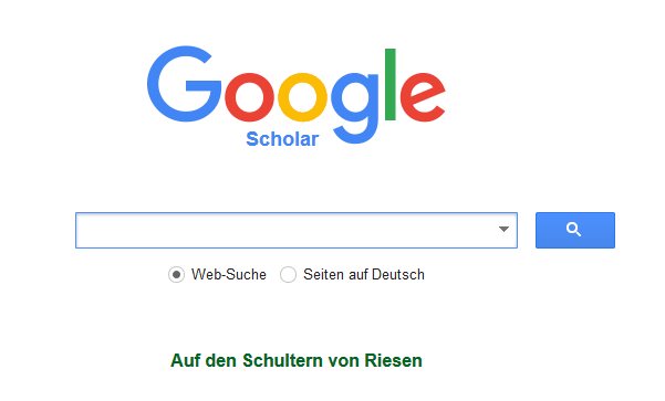 Google Scholar Startseite